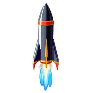 Sleek Rocketship PNG 10