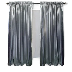 Sleek Silver Curtain Png Qll PNG image