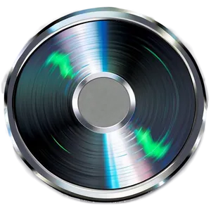 Sleek Silver Disc Png 7 PNG image