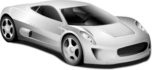 Sleek Sports Car Vector Illustration PNG image