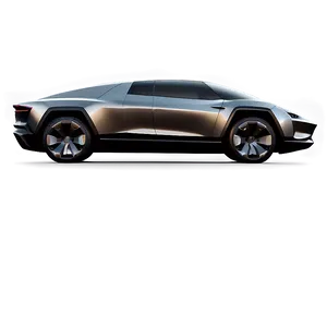 Sleek Tesla Cybertruck Side View Png 75 PNG image