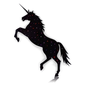Sleek Unicorn Silhouette PNG 06282024 PNG