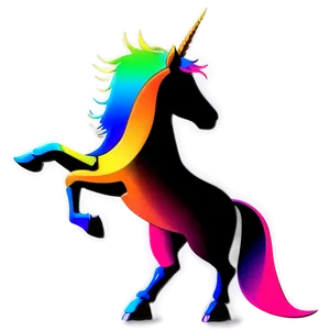Sleek Unicorn Silhouette PNG Kkl32 PNG