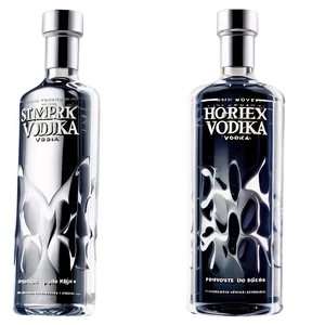 Sleek Vodka Bottle PNG Dtb
