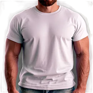 Sleek White T-shirt Mockup PNG 06132024