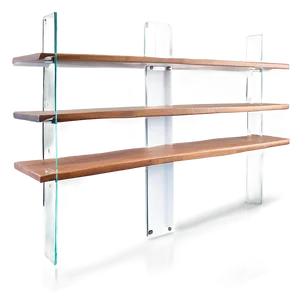 Sleek Wood Shelf Arrangements Png Rrc PNG image