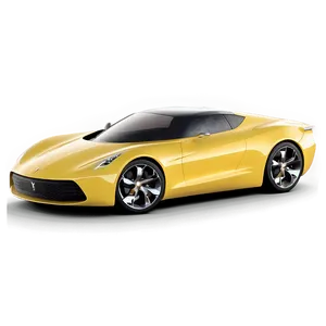 Sleek Yellow Car Model PNG Cah PNG