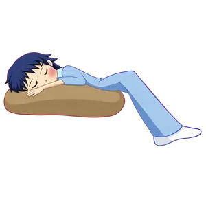 Sleeping Anime Character Png Foe PNG image