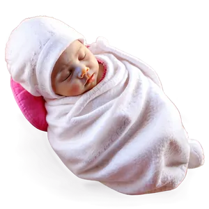 Sleeping Baby Girl Silhouette Png 06122024 PNG image