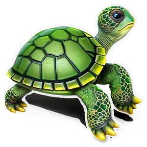 Sleeping Baby Turtle PNG 06252024