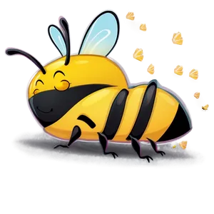 Sleeping Bee Cute PNG Mpf PNG