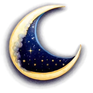 Sleeping Crescent Moon Png 06132024 PNG image