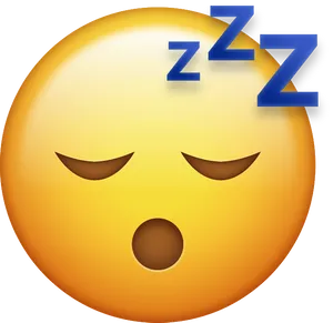 Sleeping Emoji Z Z Z PNG image