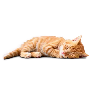 Sleeping Ginger Cat Png 17 PNG image