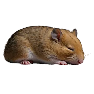 Sleeping Hamster Png 05232024 PNG image
