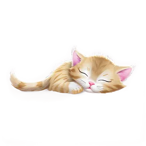 Sleeping Kitten Png 05232024 PNG image