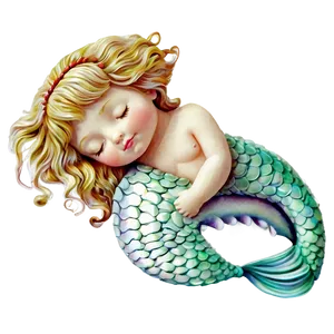 Sleeping Mermaid Png Nkw97 PNG image