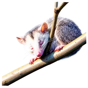 Sleeping Possum Cute Png Gnw10 PNG image