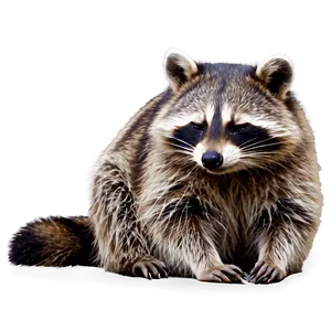 Sleeping Raccoon Cute PNG Rqm