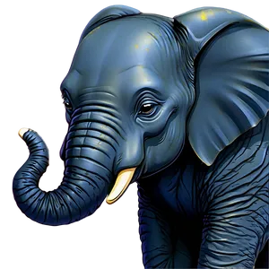 Sleepy Cartoon Elephant PNG 70 PNG