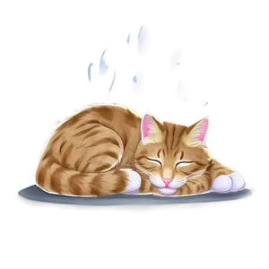 Sleepy Cat Cartoon PNG 18 PNG