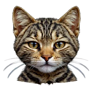 Sleepy Cat Head Drawing Png Hth12 PNG image