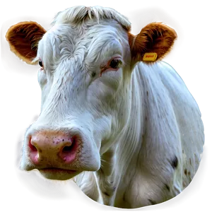 Sleepy Cow Face PNG Bwi