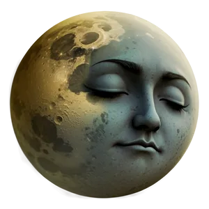 Sleepy Moon Emoji Png Qbk99 PNG image