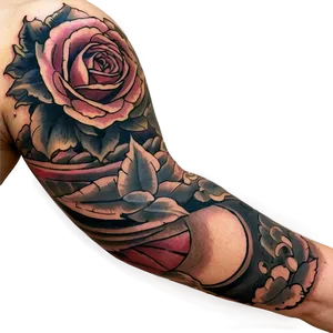 Sleeve Tattoo Vintage PNG 06262024 PNG