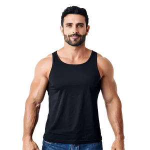 Sleeveless Black Tank Top PNG Uws27 PNG