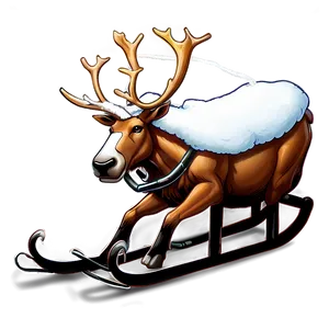 Sleigh Pulled By Caribou PNG 15 PNG