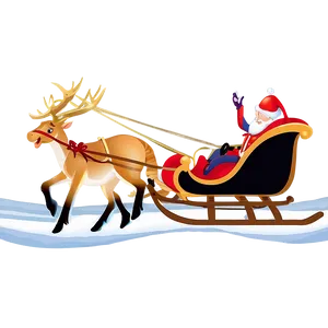 Sleigh Ride Scene PNG Jxc36 PNG