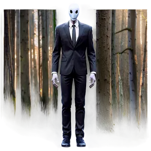 Slender Man Concept Art PNG Ion
