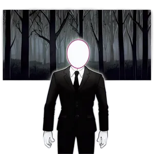 Slender Man In Darkness PNG Eiv