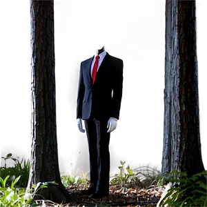 Slender Man In Forest PNG 05252024