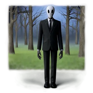 Slender Man In Moonlight PNG 05252024