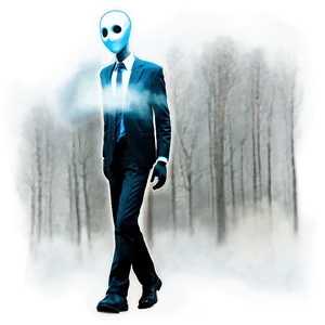 Slender Man In The Fog PNG Ape