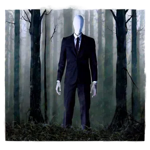 Slender Man In The Mist PNG 79