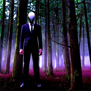 Slender Man In The Woods PNG 96