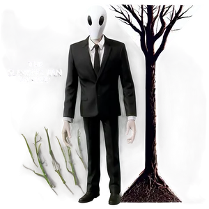 Slender Man Mystery PNG Ams