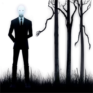 Slender Man Night Scene PNG Vhw77 PNG