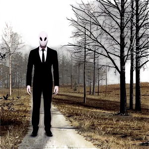 Slender Man Stalking PNG Jfd