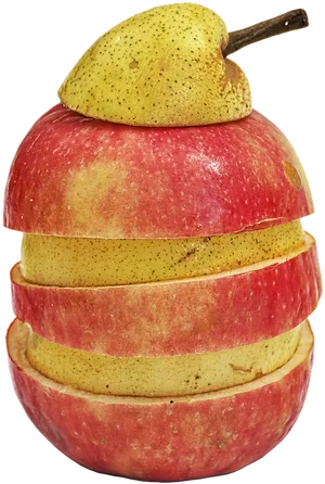 Sliced Apple Pear Hybrid Fruit