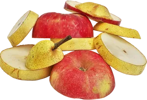 Sliced Applesand Pear Still Life