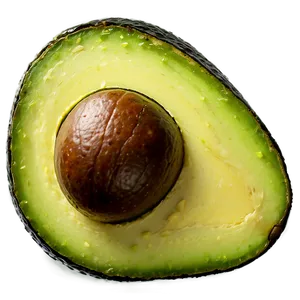 Sliced Avocado Top View PNG 05242024