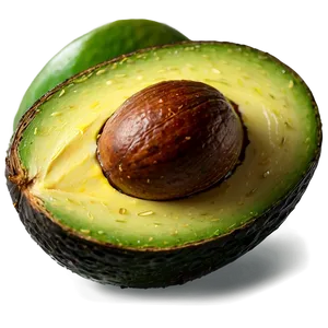 Sliced Avocado Top View PNG 22