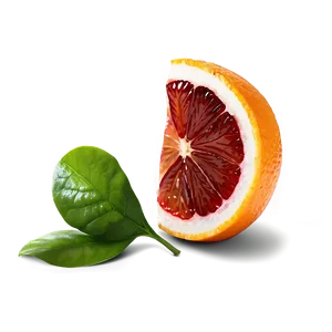 Sliced Blood Orange Side View Png Onu PNG image