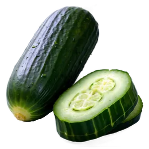 Sliced Cucumber Top View PNG 20 PNG