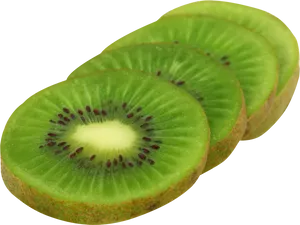 Sliced Kiwi Fruit Transparency PNG image