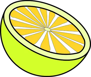 Sliced Lemon Vector Illustration